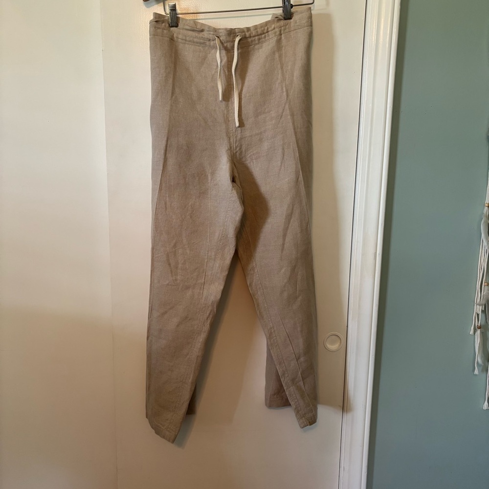 Island Importer Men’s linen beige pants 32